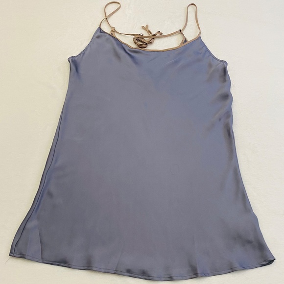 Free People Intimately Satin Chemise, Blue Granite Combo (Purple), Small - Picture 7 of 13